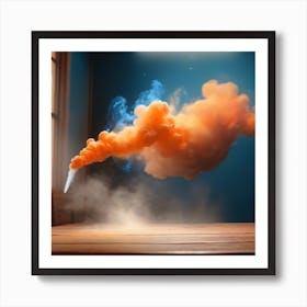 Smoke Stock Videos & Royalty-Free Footage Art Print