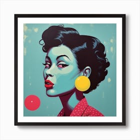 'Sexy Lady' Retro Art Print