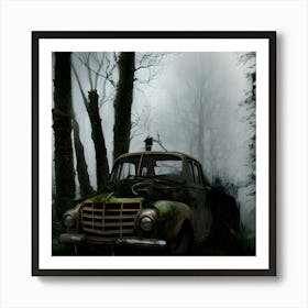 Old Truck In The Woods 1 Art Print