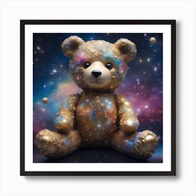 Galaxy Teddy Bear 2 Art Print