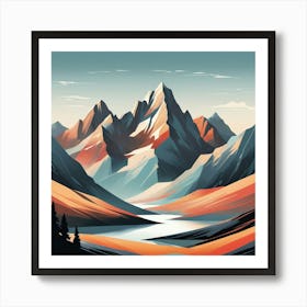 Mountain Landscape 13 Art Print