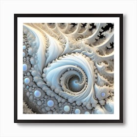 fractal spiral 4 Art Print