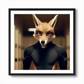 Fox In The Hallway Art Print