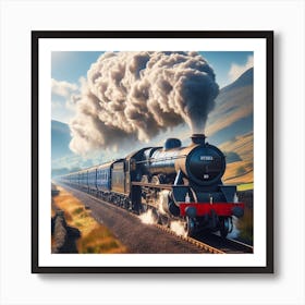 Steam Train 1 Art Print