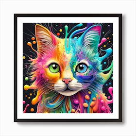 Splash Art A Liquid Cute And Adorable Art Print