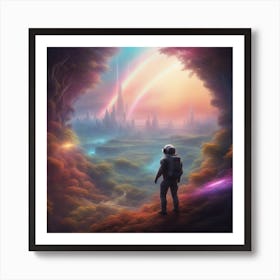 Space Landscape 2 Art Print