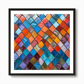 Mosaic Tile Background 3 Art Print