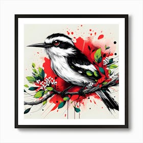 Bird On A Branch 1 Art Print