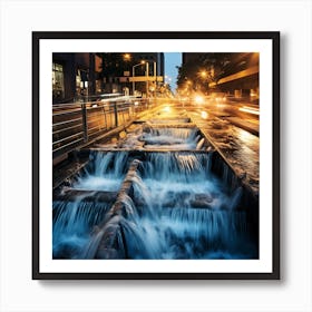 City At Night 6 Art Print