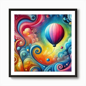 Hot Air Balloon Art Print