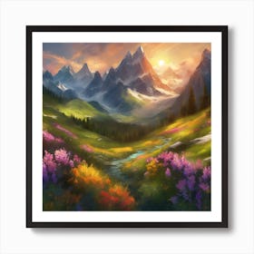 Landscape Painting Art Print