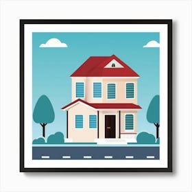 House On The Street Art Print