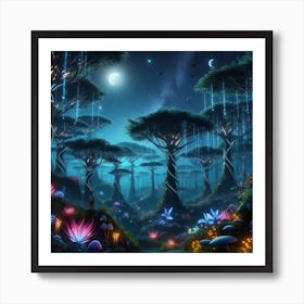 Fantasy Forest Art Print
