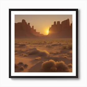 Dreamshaper V7 As The Sun Began Its Descent Casting A Warm And 0 Art Print