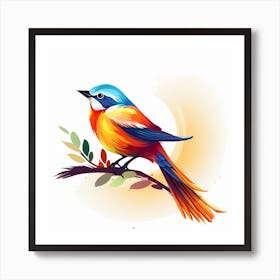 Colorful Bird Art Print