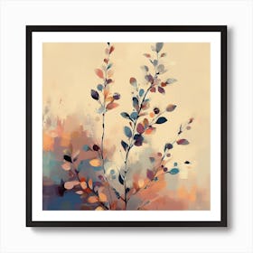 Abstract Of Leaves 1 Art Print