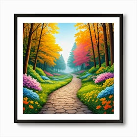 Path In The Woods Art Print