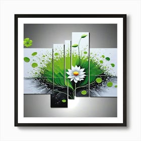 Lotus Flower Painting Art Print