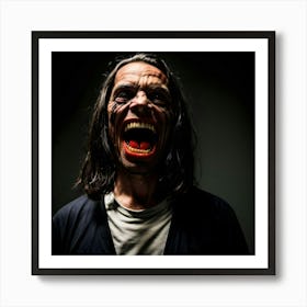 Screaming Man Art Print