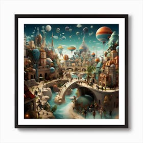 Fantasy City Art Print