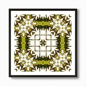 Green Abstract Pattern Decor Art Print