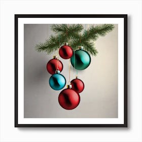 Christmas Ornaments 11 Art Print