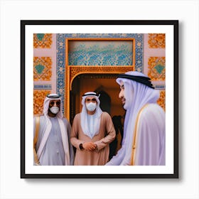 Gulf men and culture Art Print