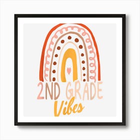 Second Grade Vibes Back To School 2nd Grade Art Print