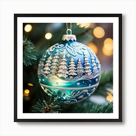 Christmas Tree Ornament 6 Art Print