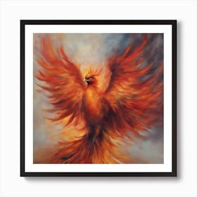 Fiery Phoenix 14 Art Print