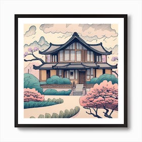 Asian House Art Print