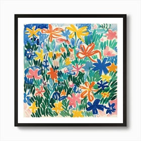 Spring Flowers Painting Matisse Style 2 Art Print