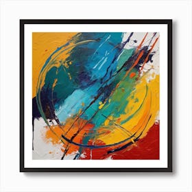 Inviting Abstract Painting Art Print