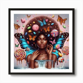 Lollipop Girl Art Print