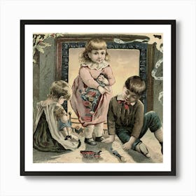 Vintage Christmas 1 Art Print