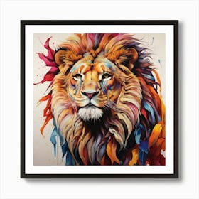 Lion Painting 1 Art Print