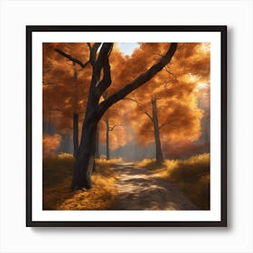 Autumn Forest 8 Art Print