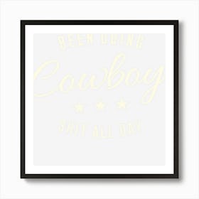 Western Cowboy Cowgirl Gift Art Print