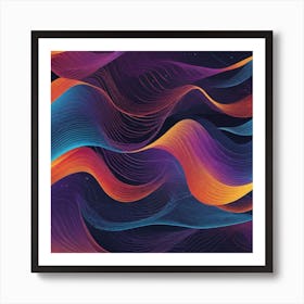 Abstract Wave Pattern Art Print