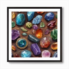 Gemstones 111 Art Print