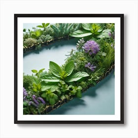 Garden Of Herbs Art Print