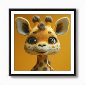 Baby Giraffe 3 Art Print