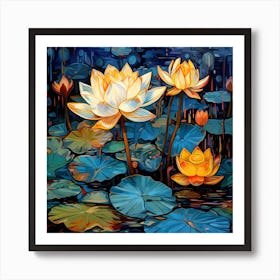 Water Lilies 1 Art Print