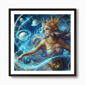 Saturn Goddess 1 Art Print
