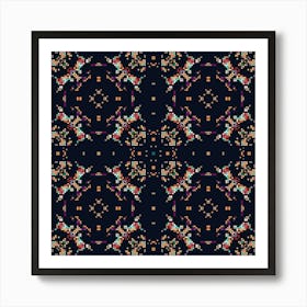 pixel mosaic 3 Art Print