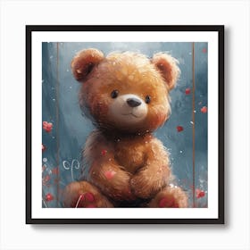 Magic Teddy Bear Art Print