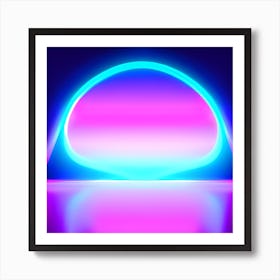 Neon Light Art Print