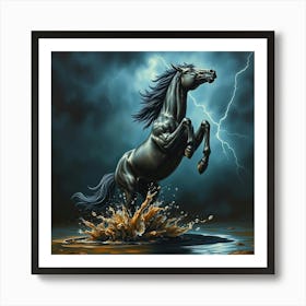 Lightning Horse 22 Art Print