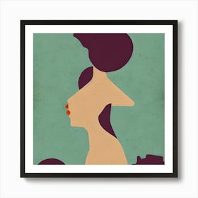 Woman'S Head Art Print