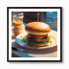 Burger 25 Art Print